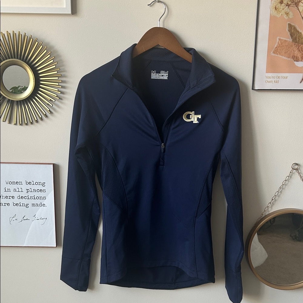 Women's Georgia Tech Under Armour Quarter Zip